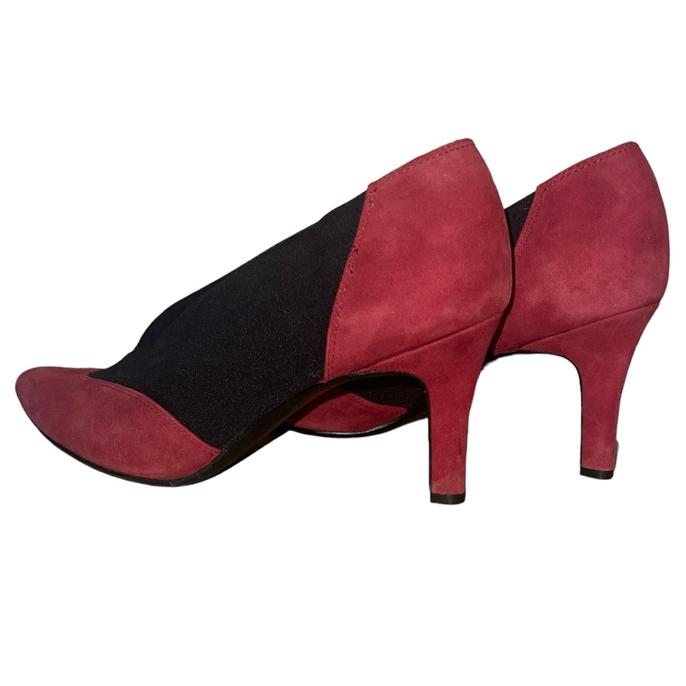 Naturalizer Burgundy/Black suede pumps in size 11 - Picture 3 of 8